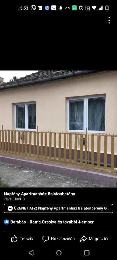 Napfeny Apartmanhaz Balatonbereny Luaran gambar